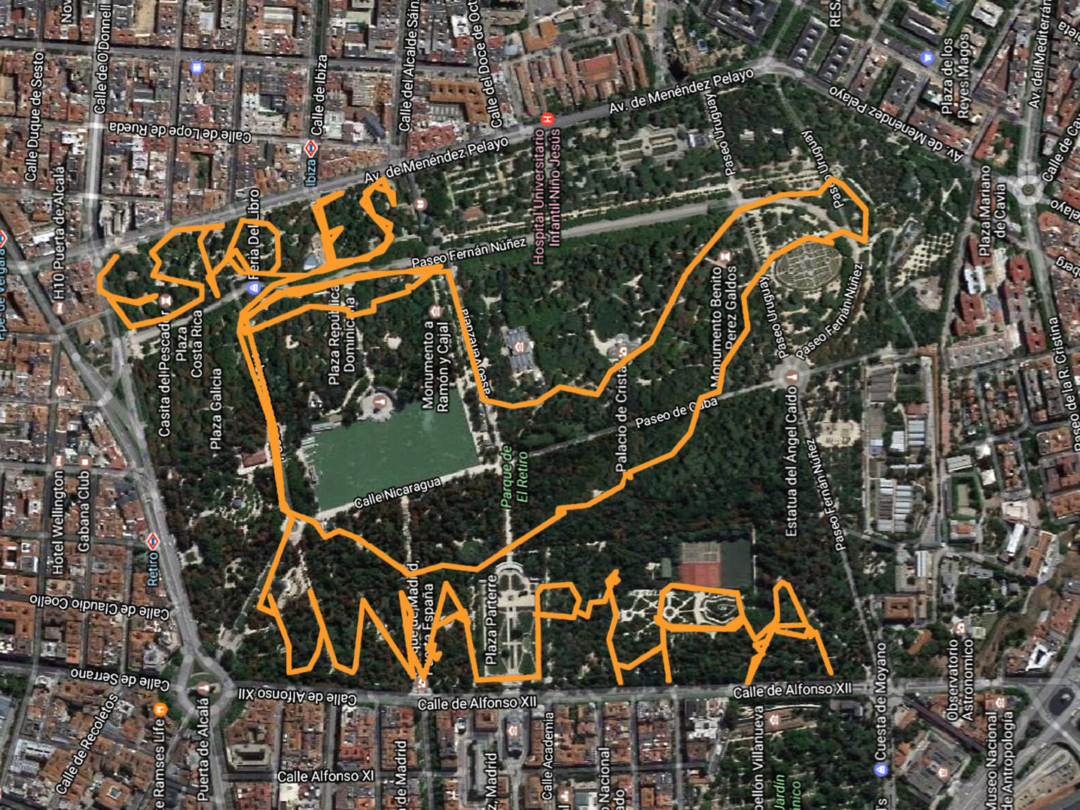 “He caminado 11,85 Km. para ver que esto tampoco es una pipa” “He caminado 11,85 Km. para ver que esto tampoco es una pipa”